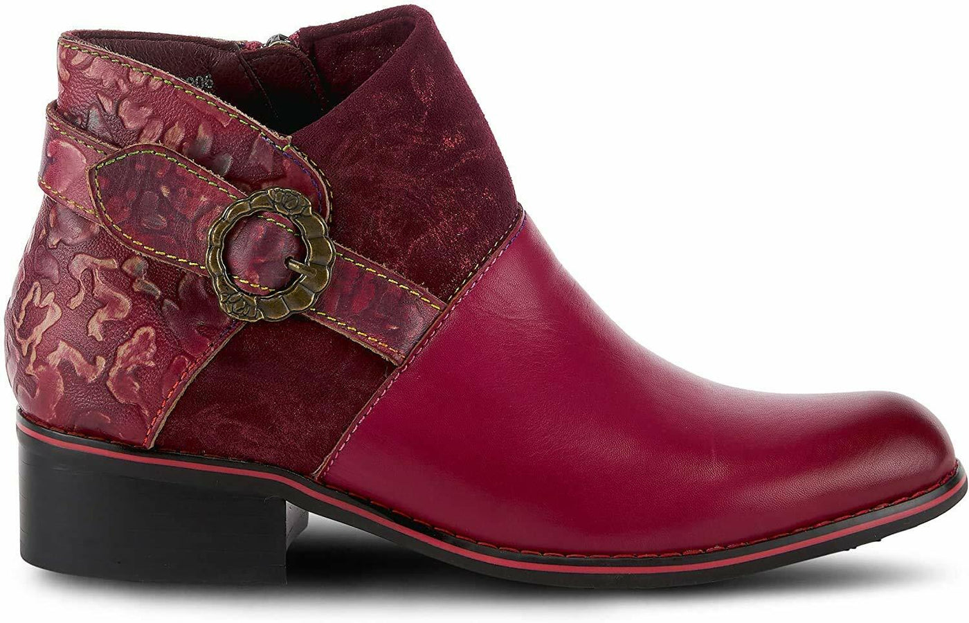 L’Artiste by Spring Step Women's TIATIA Ankle Boot, Bordeaux, 5