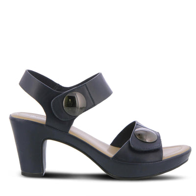 PATRIZIA Spring Step Dade Sandals for Women - Ladies Casual Platform Sandal with Hook and Loop - Slip-On Womens Sandals for Any Event - Navy EU 35 / US 5