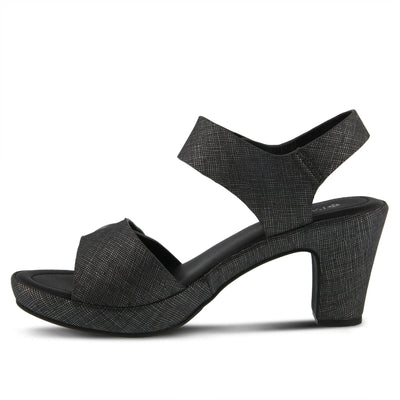 PATRIZIA Spring Step Dade Sandals for Women - Ladies Casual Platform Sandal with Hook and Loop - Slip-On Womens Sandals for Any Event - Charcoal EU 38 / US 7.5-8