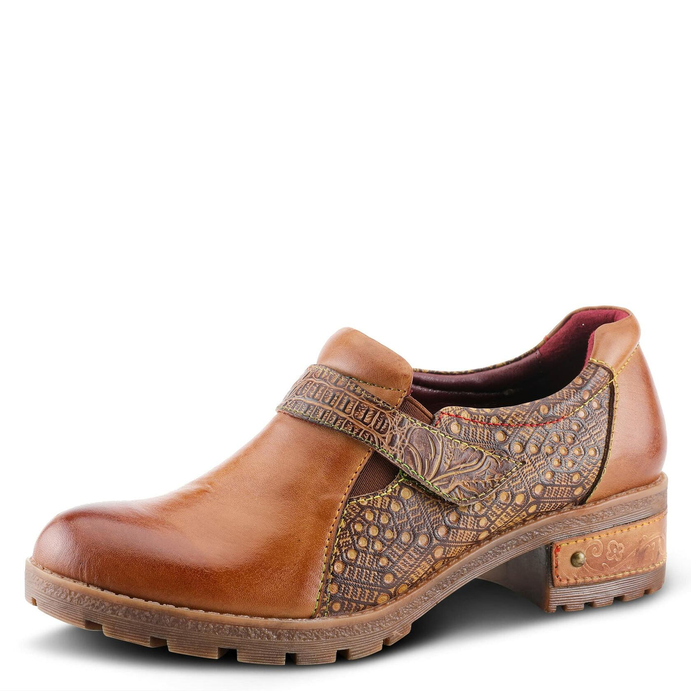 Spring Step L'Artiste Women's Magda Bootie Brown Multi EU 38 / US 7.5-8