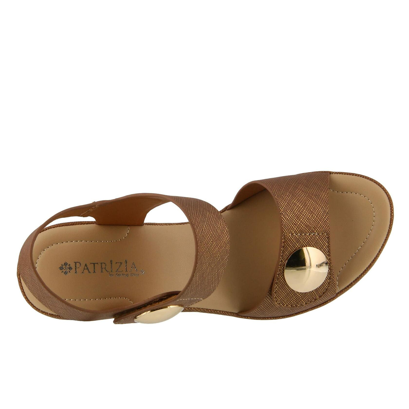 PATRIZIA Spring Step Dade Sandals for Women - Ladies Casual Platform Sandal with Hook and Loop - Slip-On Womens Sandals for Any Event - Bronze EU 38 / US 7.5-8