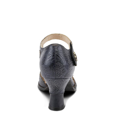 Spring Step L'Artiste Visionary Pump Shoes for Women | French Inspired Hand Painted Leather D'Orsay High Heels for Women with Ankle Strap Black EU 42 / US 10.5-11