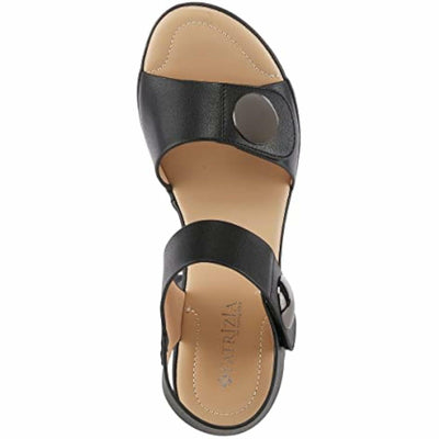 PATRIZIA Spring Step Dade Sandals for Women - Ladies Casual Platform Sandal with Hook and Loop - Slip-On Womens Sandals for Any Event - Black EU 40 / US 9