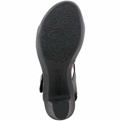 PATRIZIA Spring Step Dade Sandals for Women - Ladies Casual Platform Sandal with Hook and Loop - Slip-On Womens Sandals for Any Event - Black EU 40 / US 9
