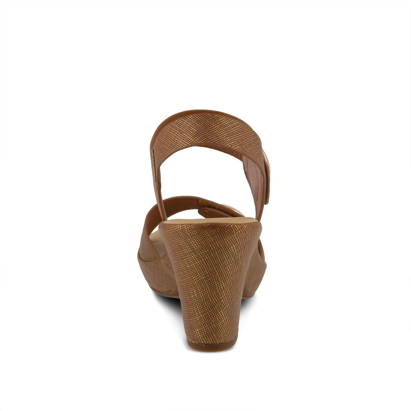 PATRIZIA Spring Step Dade Sandals for Women - Ladies Casual Platform Sandal with Hook and Loop - Slip-On Womens Sandals for Any Event - Bronze EU 38 / US 7.5-8