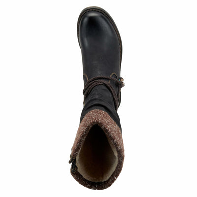 Spring Step womens Mid Calf Boot, Black, 8.5 US