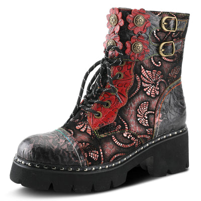 Spring Step L'Artiste Women's Limitless Bootie Red Multi EU 38 / US 7.5-8