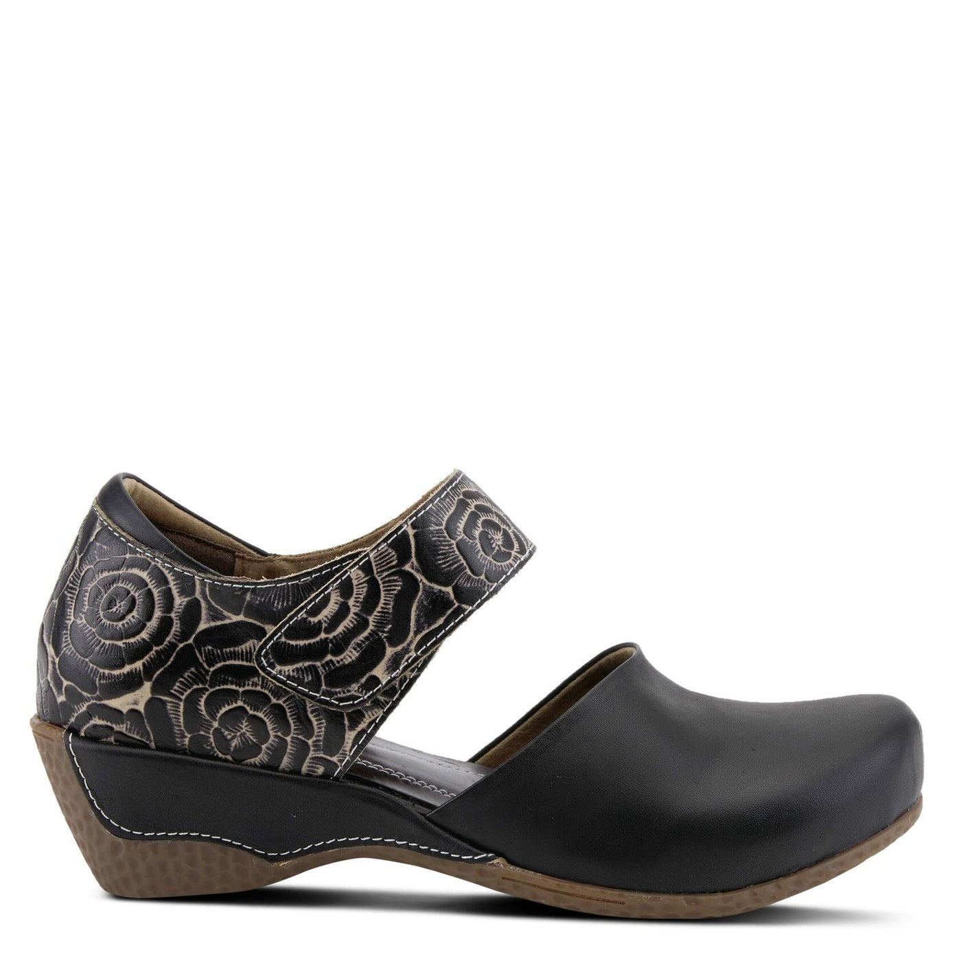 Spring Step L'Artiste Gloss-Pansy Mary Jane Shoes for Women - Ladies Shoes with Hooks and Loops Closure - Womens Shoes for Outdoor, Casuals, Wedding - Black EU 36 / US 5.5-6