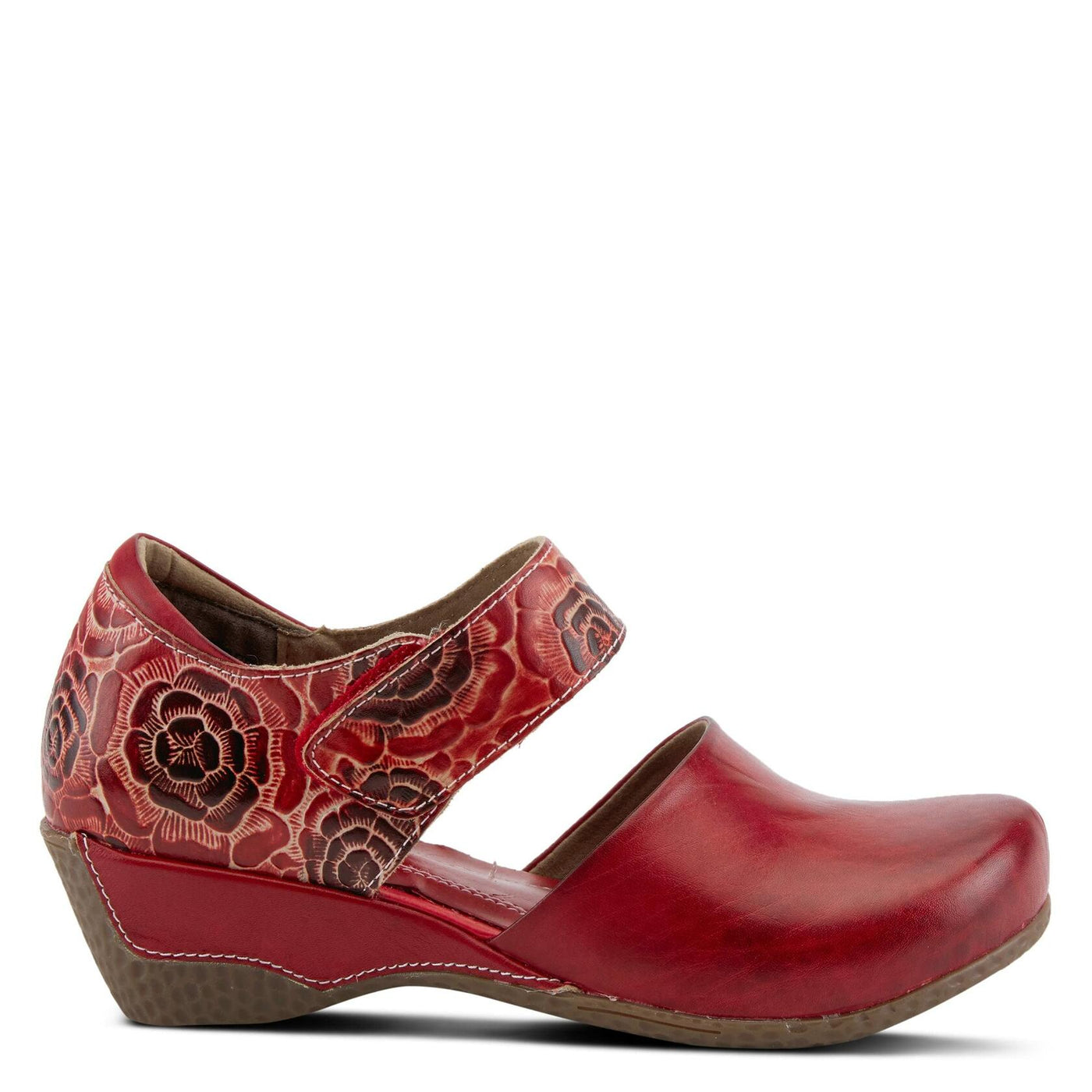 Spring Step L'Artiste Gloss-Pansy Mary Jane Shoes for Women - Ladies Shoes with Hooks and Loops Closure - Womens Shoes for Outdoor, Casuals, Wedding - Red EU 39 / US 8.5