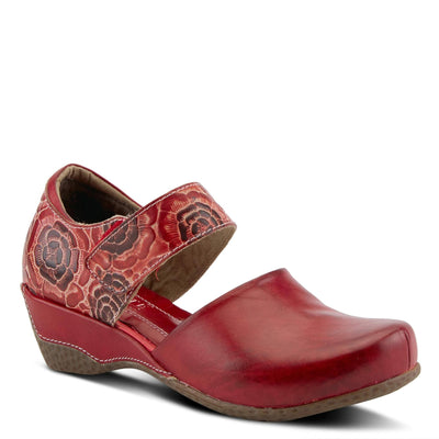 Spring Step L'Artiste Gloss-Pansy Mary Jane Shoes for Women - Ladies Shoes with Hooks and Loops Closure - Womens Shoes for Outdoor, Casuals, Wedding - Red EU 41 / US 9.5-10