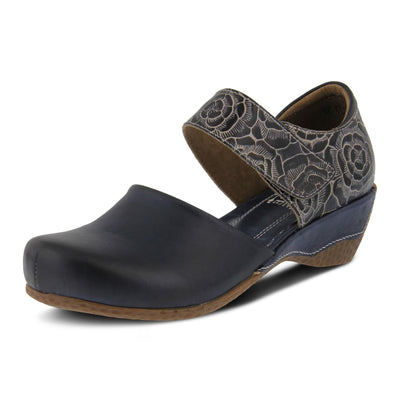 Spring Step L'Artiste Gloss-Pansy Mary Jane Shoes for Women - Ladies Shoes with Hooks and Loops Closure - Womens Shoes for Outdoor, Casuals, Wedding - Navy EU 37 / US 6.5-7