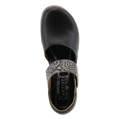 Spring Step L'Artiste Gloss-Pansy Mary Jane Shoes for Women - Ladies Shoes with Hooks and Loops Closure - Womens Shoes for Outdoor, Casuals, Wedding - Black EU 37 / US 6.5-7