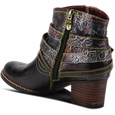 L'Artiste by Spring Step Shazzam-Rose Black Multi EU 36 (US Women's 5.5-6) M