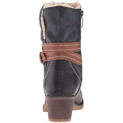 Spring Step Women's Boisa Winter Boot, Navy, 38 EU/7.5-8 M US