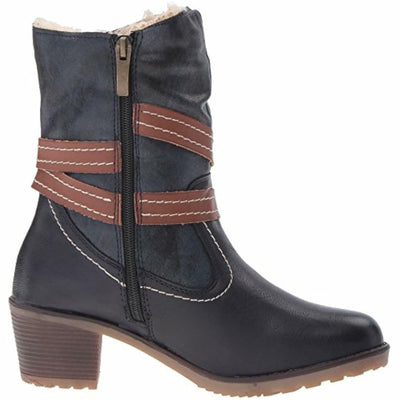 Spring Step Women's Boisa Winter Boot, Navy, 38 EU/7.5-8 M US