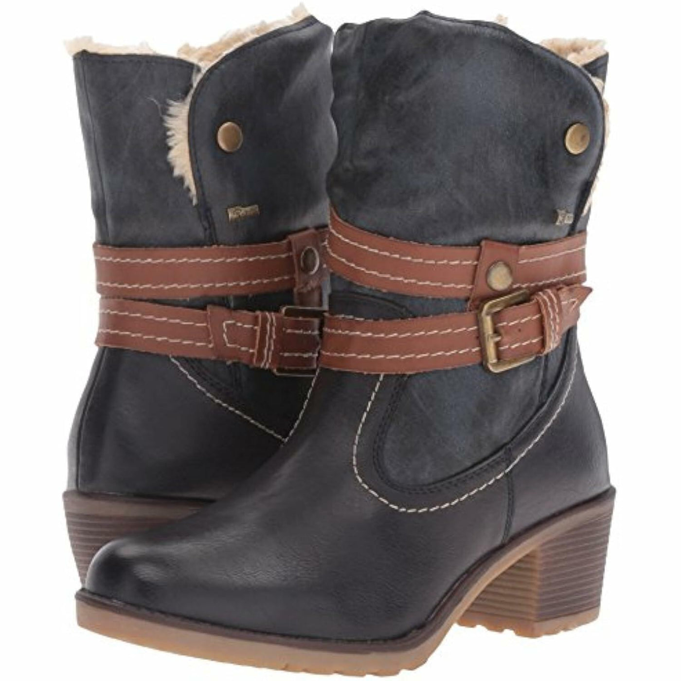 Spring Step Women's Boisa Winter Boot, Navy, 38 EU/7.5-8 M US