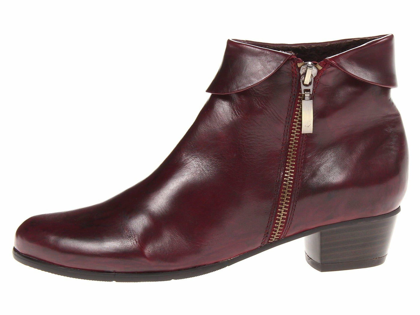 Spring Step Women's Stockholm Low-Shaft Pull-On Bootie Bordeaux EU 38/7.5-8