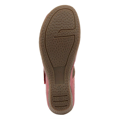 Spring Step L'Artiste Gloss-Pansy Mary Jane Shoes for Women - Ladies Shoes with Hooks and Loops Closure - Womens Shoes for Outdoor, Casuals, Wedding - Red EU 37 / US 6.5-7