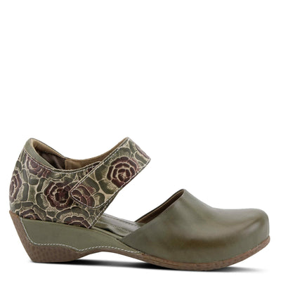Spring Step L'Artiste Gloss-Pansy Mary Jane Shoes for Women - Ladies Shoes with Hooks and Loops Closure - Womens Shoes for Outdoor, Casuals, Wedding - Olive Green EU 36 / US 5.5-6