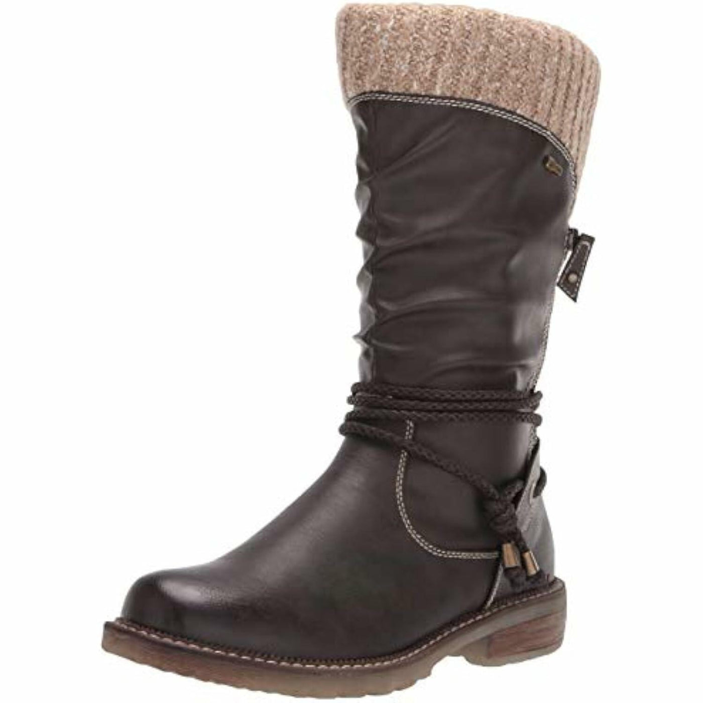 Spring Step Women's Mid Calf Boot, Dark Brown, 5.5-6