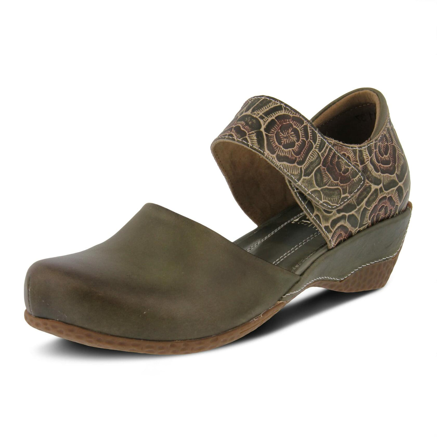 Spring Step L'Artiste Gloss-Pansy Mary Jane Shoes for Women - Ladies Shoes with Hooks and Loops Closure - Womens Shoes for Outdoor, Casuals, Wedding - Olive Green EU 42 / US 10.5-11