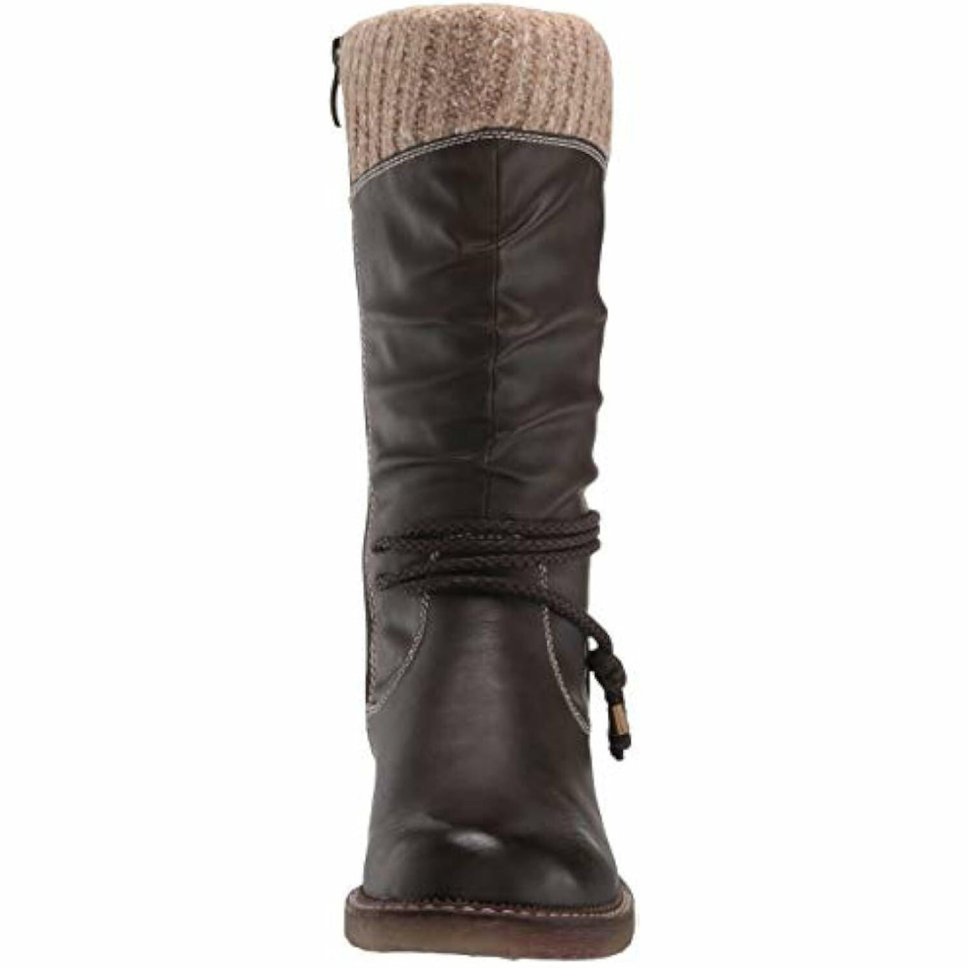 Spring Step Women's Mid Calf Boot, Dark Brown, 5.5-6