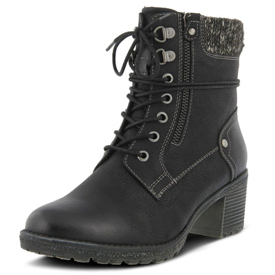 Spring Step Women's HELLEWN Combat Boot, Black, 36 M EU Medium EU (US 5.5 6 US)