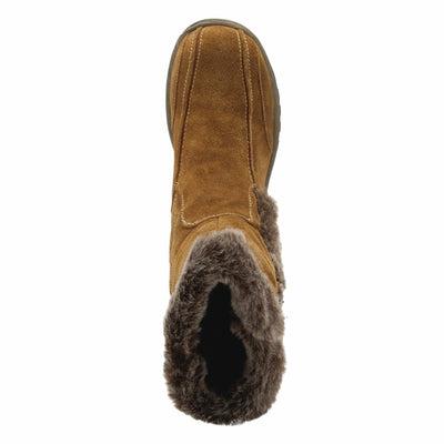 Spring Step Achieve Ankle Boots for Women - Waterproof Ladies Winter Boots with Faux Fur Trim - Women's Boots with Inside Zipper Closure - Camel Multi EU 37 / US 6.5-7