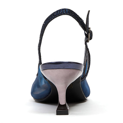 Ninety Union Macy Rhinestone Trimmed Sling Back, Navy, 12