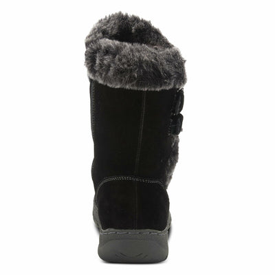 Spring Step Achieve Ankle Boots for Women - Waterproof Ladies Winter Boots with Faux Fur Trim - Women's Boots with Inside Zipper Closure - Black EU 37 / US 6.5-7