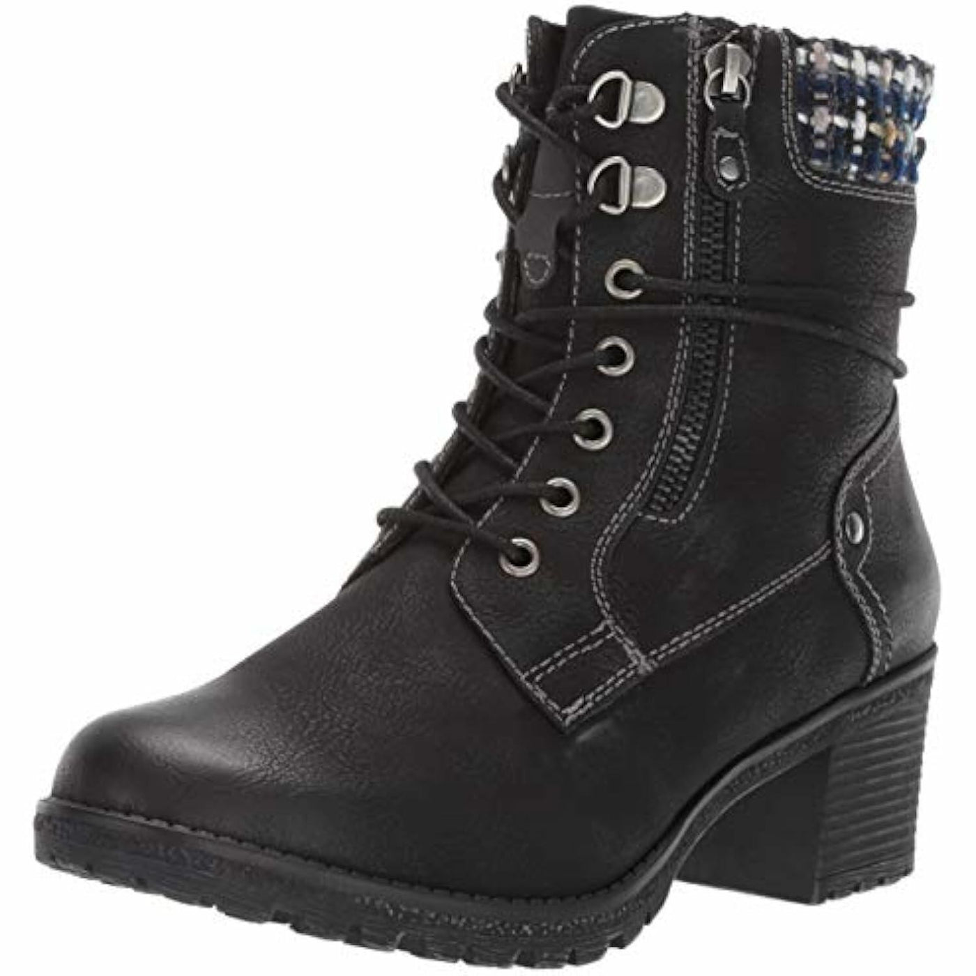 Spring Step Women's Hellewn Combat Boot, Black, 7.5-8