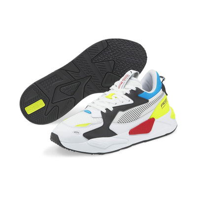 PUMA Unisex Sneaker, White Black, 9 US Men