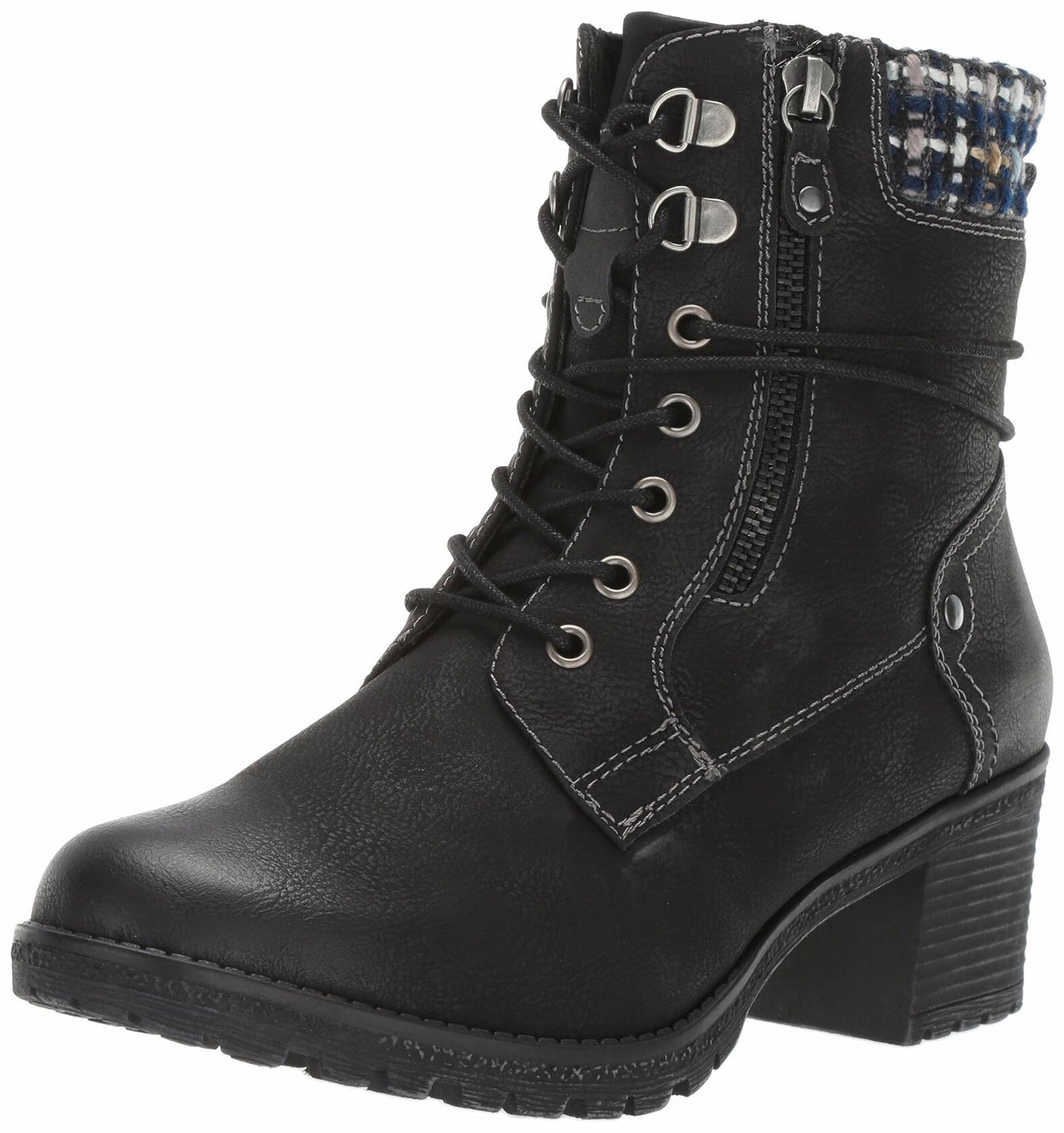 Spring Step Women's Hellewn Combat Boot, Black, 9.5-10
