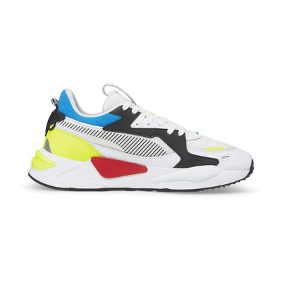 PUMA Unisex Sneaker, White Black, 8.5 US Men