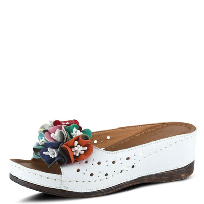Spring Step Women's Flowerchild Slide Sandal White EU 41 / US 9.5-10