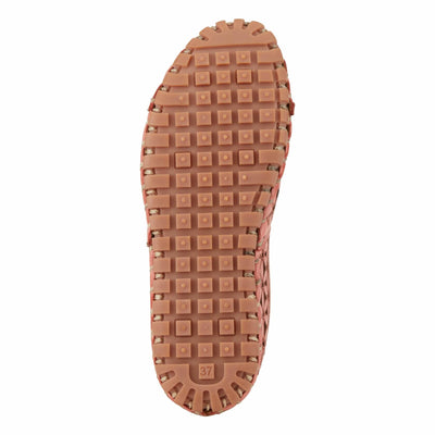 Spring Step Flowerflow Shoes for Women - Leather Womens Loafer with Floral Laser Cutout - Comfortale Slip-On Shoes for Womens