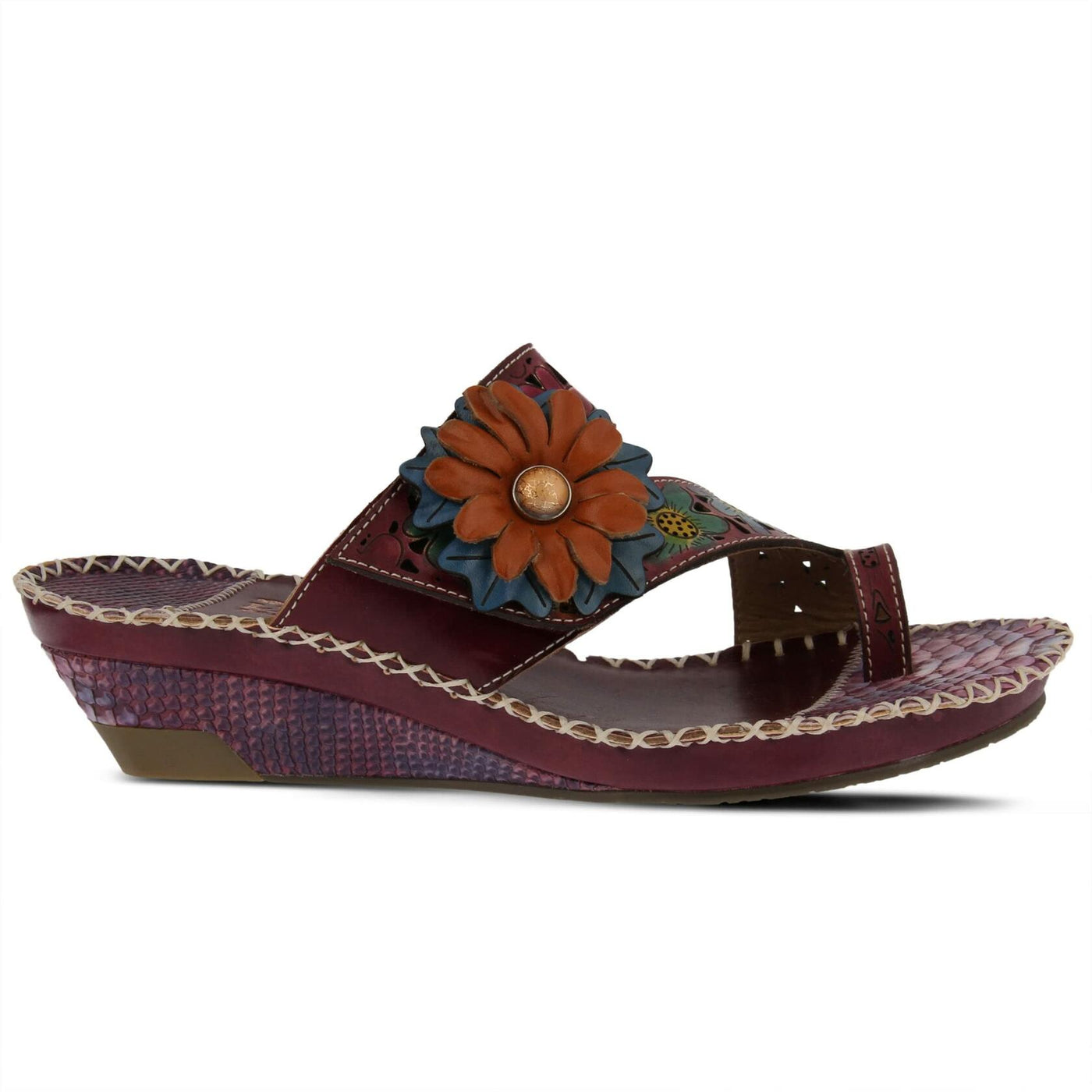 Spring Step L'Artiste Women's Vardi Slide Sandal Purple EU 38 / US 7.5-8