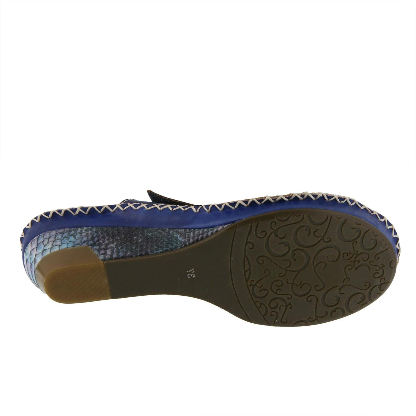 Spring Step L'Artiste Women's Vardi Slide Sandal Blue EU 41 / US 9.5-10