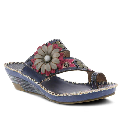 Spring Step L'Artiste Women's Vardi Slide Sandal Blue EU 41 / US 9.5-10