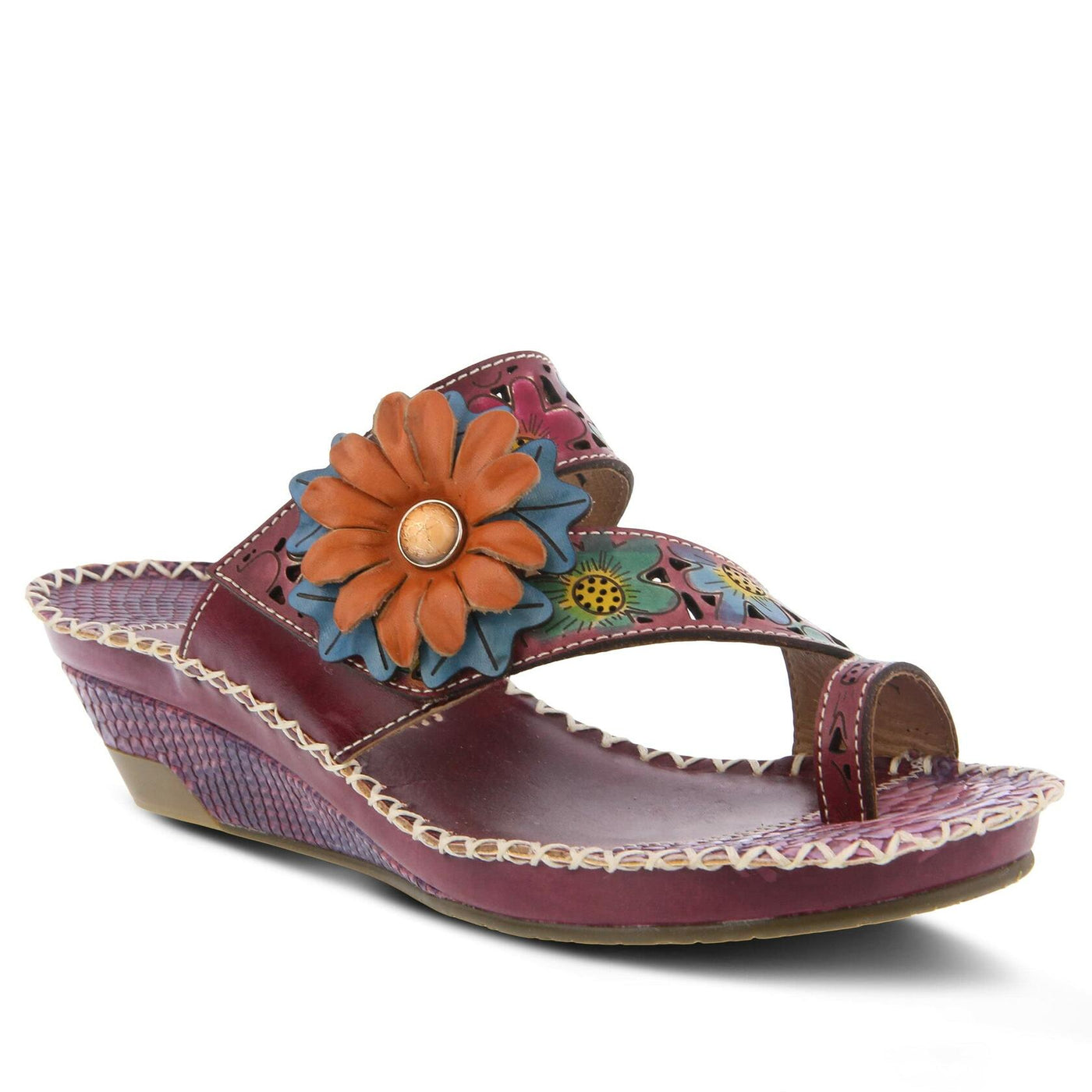Spring Step L'Artiste Women's Vardi Slide Sandal Purple EU 41 / US 9.5-10