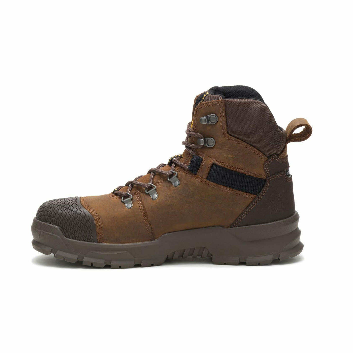 Caterpillar Men's Accomplice Steel Toe Waterproof Construction Boot, Real Brown, 10