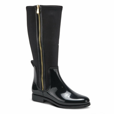 Spring Step womens Rain Boot, Black, 8.5 US