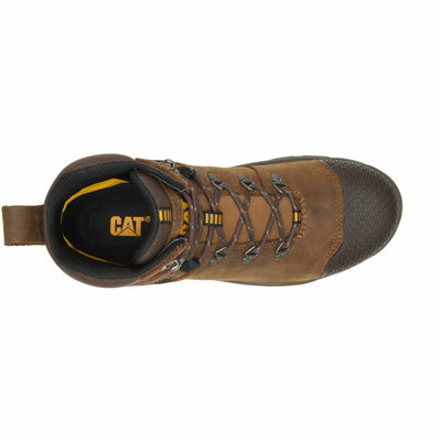 Caterpillar Men's Accomplice Steel Toe Waterproof Construction Boot, Real Brown, 10
