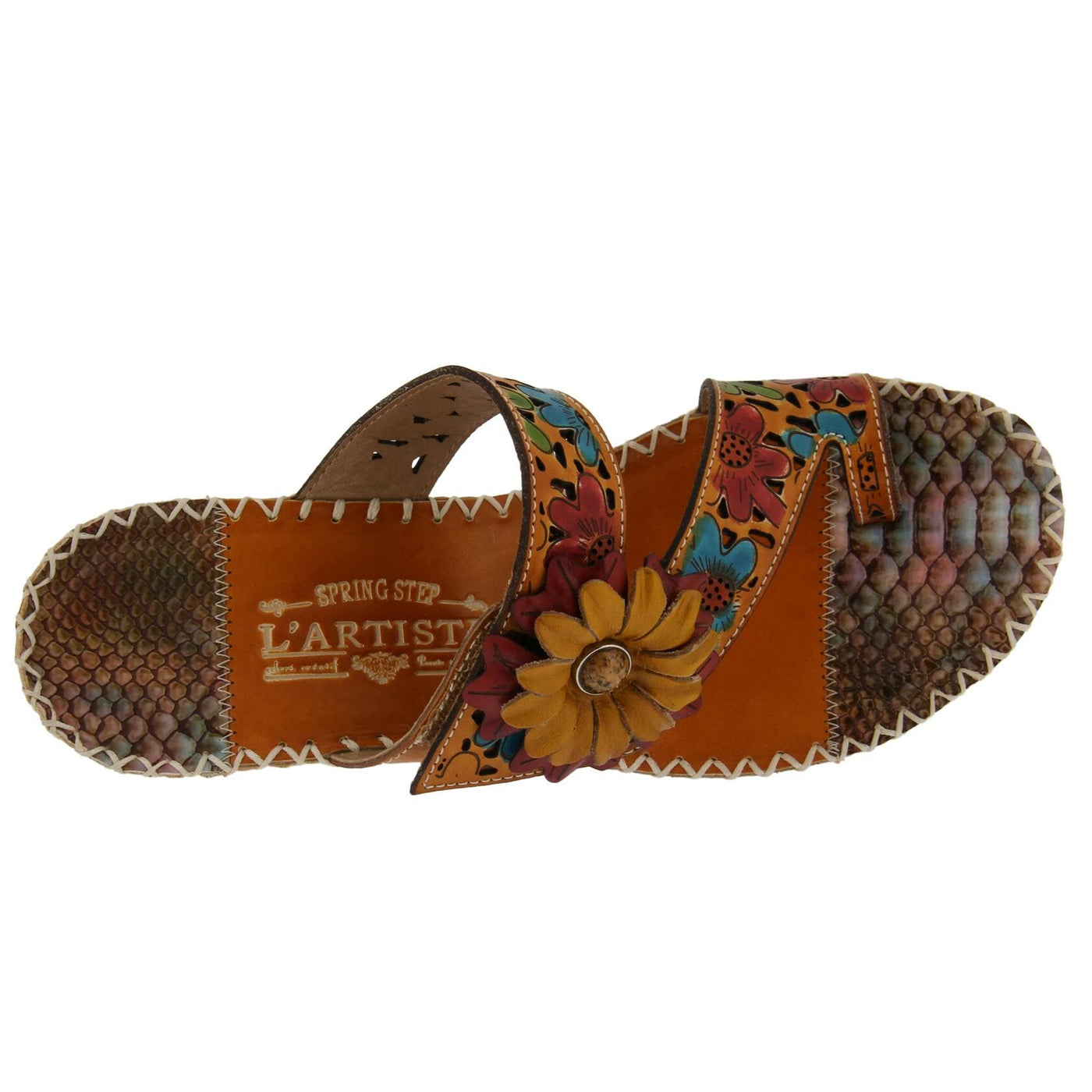 Spring Step L'Artiste Women's Vardi Slide Sandal Camel EU 40 / US 9