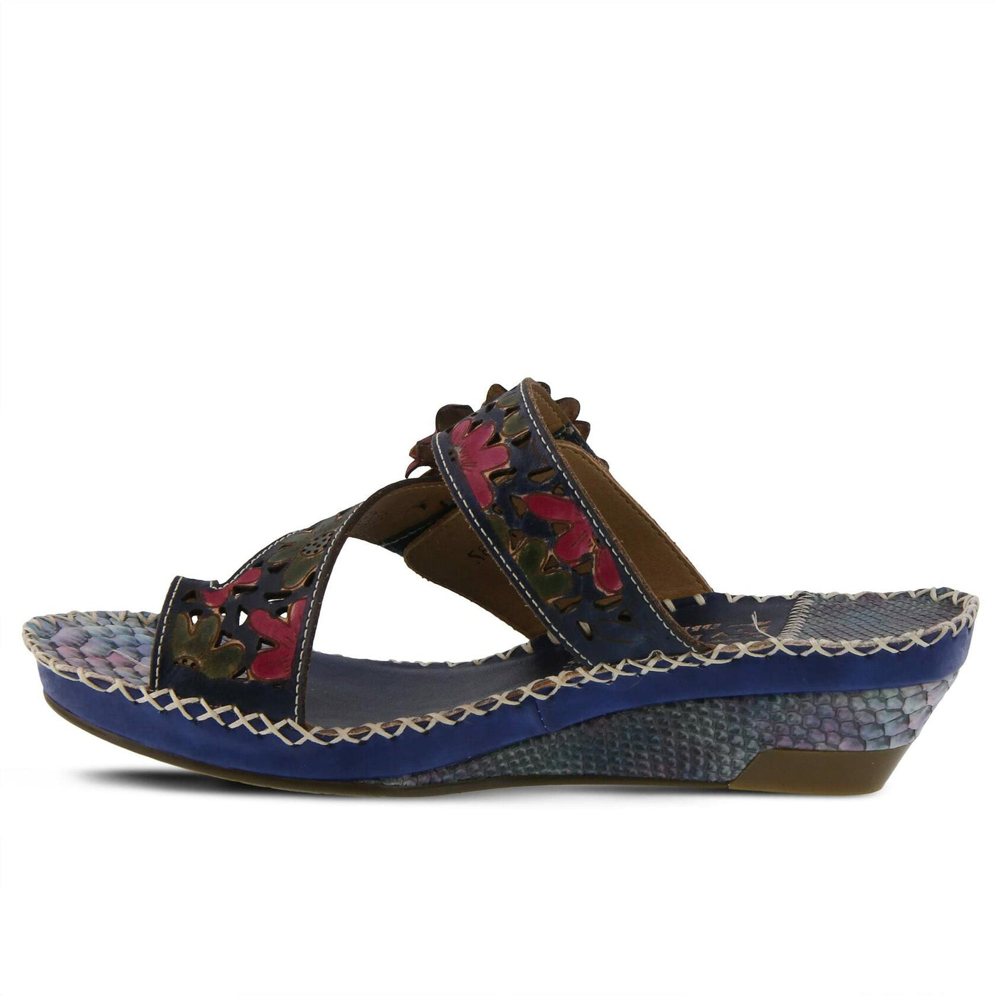 Spring Step L'Artiste Women's Vardi Slide Sandal Blue EU 42 / US 10.5-11