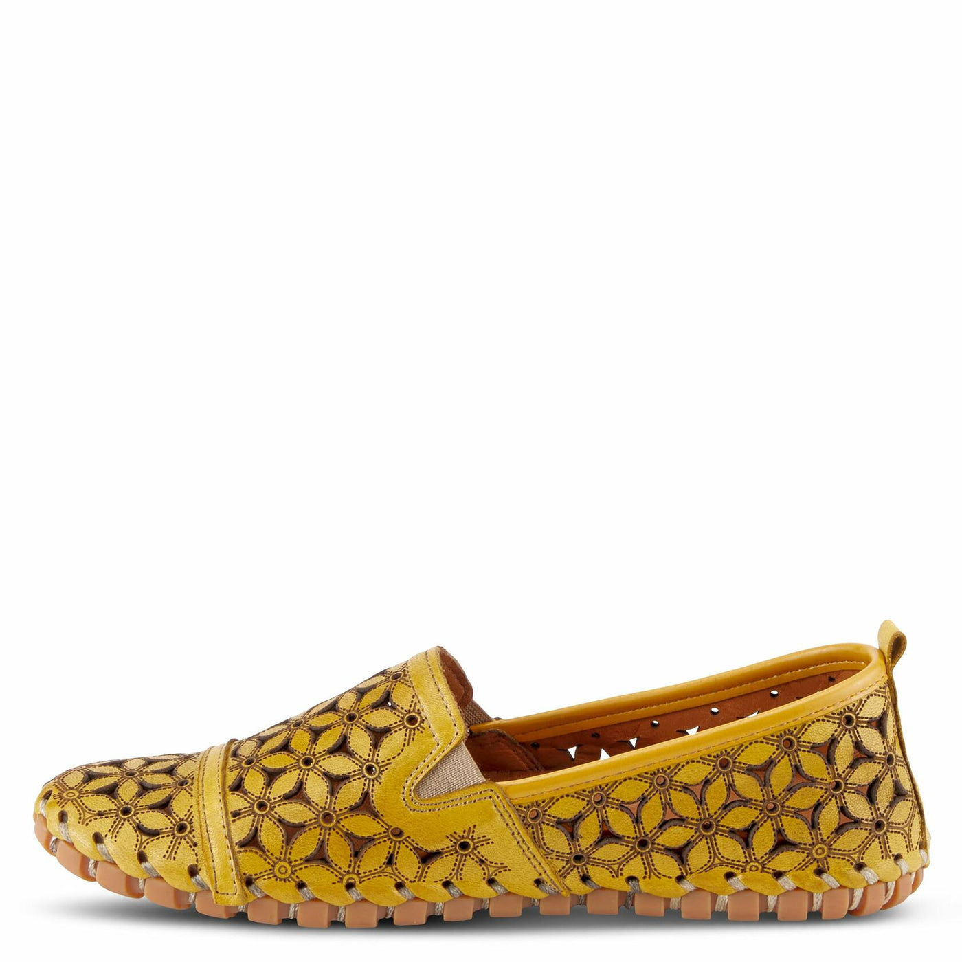 Spring Step Women's Flowerflow Shoes, Yellow, 7.5-8