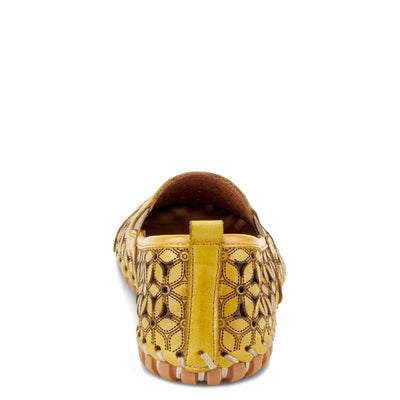 Spring Step Women's Flowerflow Shoes, Yellow, 8.5