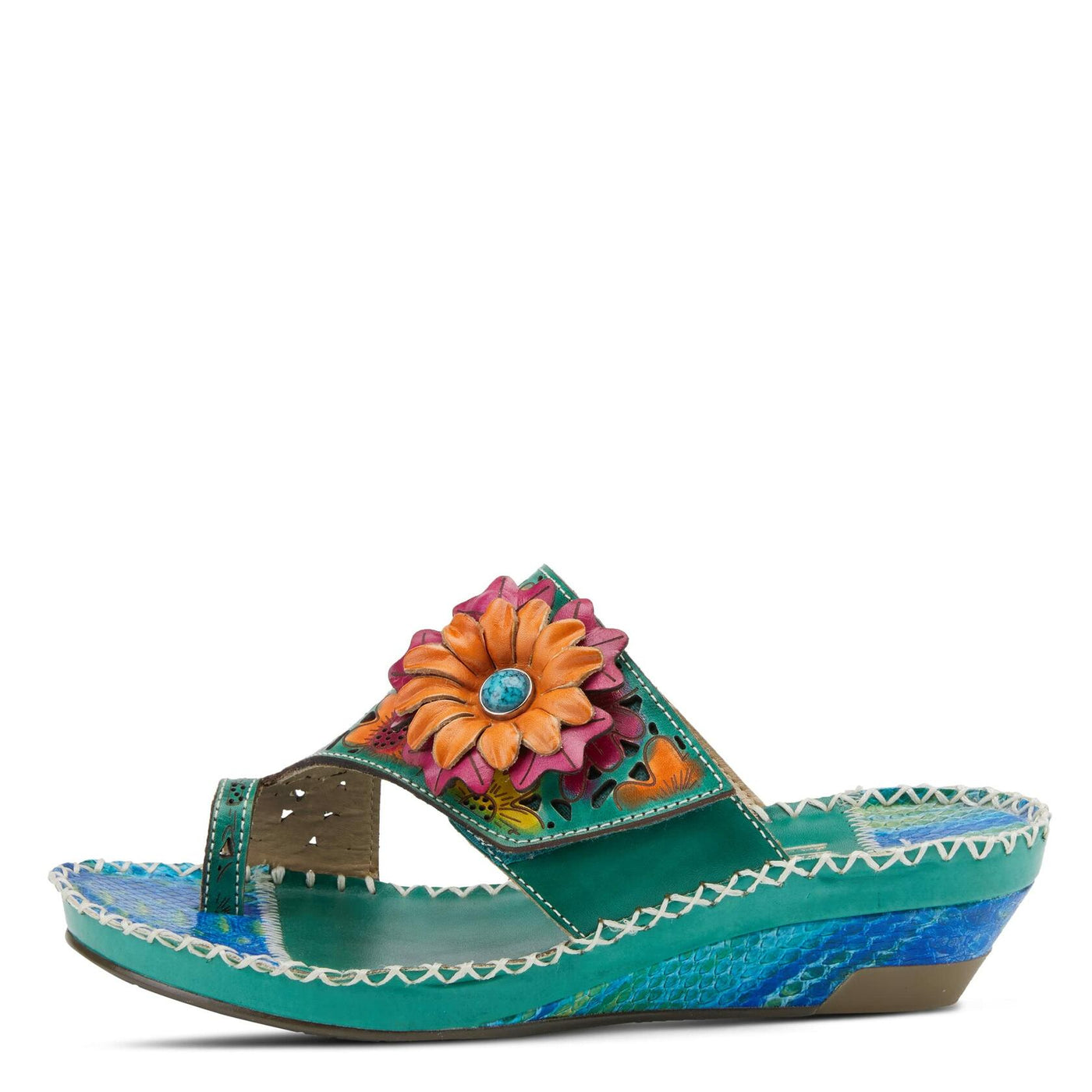 Spring Step L'Artiste Women's Vardi Slide Sandal Mint Green EU 40 / US 9