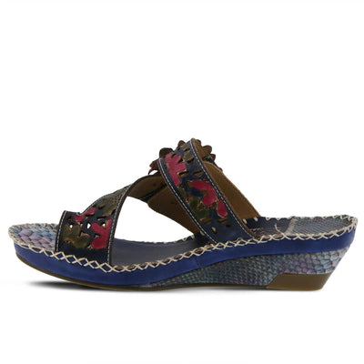 Spring Step L'Artiste Women's Vardi Slide Sandal Blue EU 38 / US 7.5-8