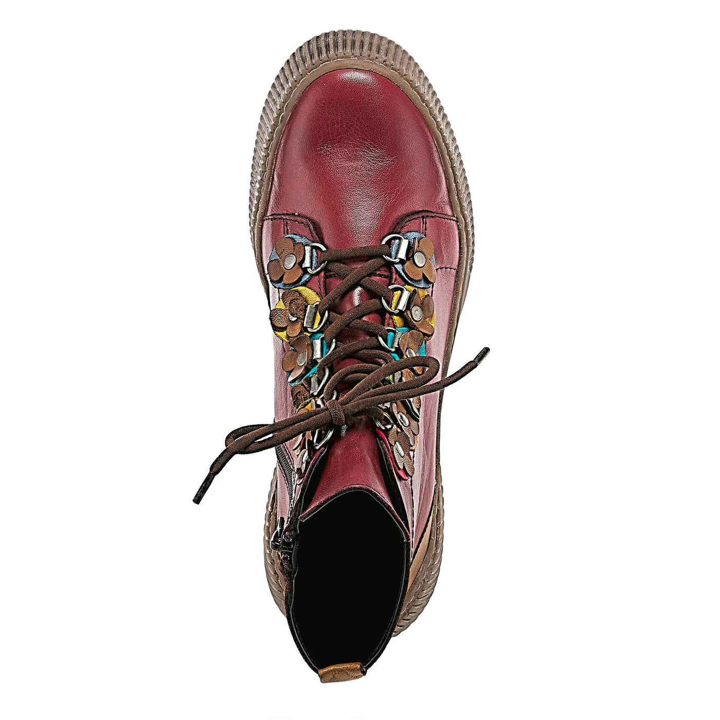 Spring Step Women's Yeba Bordeaux Multi EU 37 / US 6.5-7